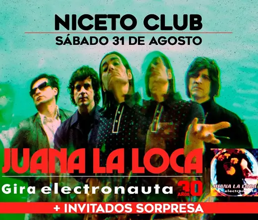 Juana la Loca - Juana La Loca se presentar en el Niceto Club como cierre de su gira