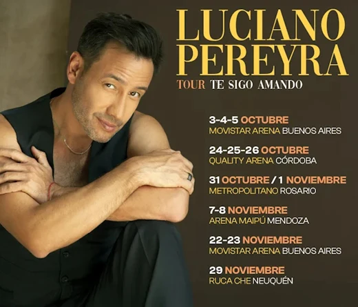 El artista argentino Luciano Pereyra anuncia su gira nacional 2025 y palpita el estreno de su nuevo single "Ahora resulta" en colaboración con Emanero, en CMTV te contamos los detalles